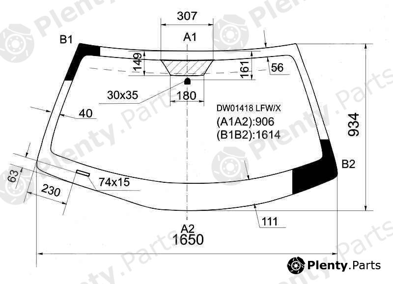  XYG part DW01418LFW/X (DW01418LFWX) Replacement part
