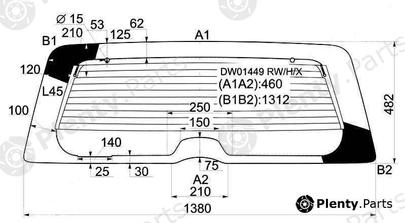  XYG part DW01449RW/H/X (DW01449RWHX) Replacement part