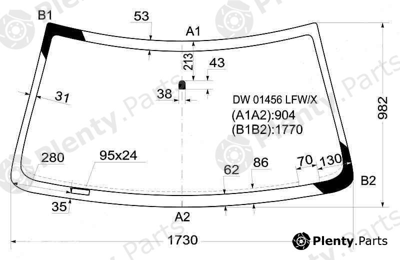 XYG part DW01456LFW/X (DW01456LFWX) Replacement part