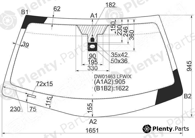  XYG part DW01463LFW/X (DW01463LFWX) Replacement part