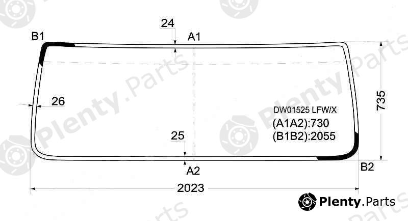  XYG part DW01525LFW/X (DW01525LFWX) Replacement part