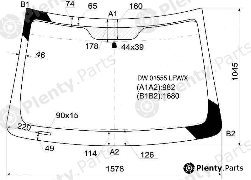  XYG part DW01555LFW/X (DW01555LFWX) Replacement part