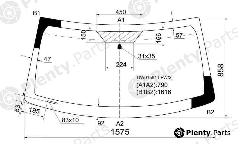  XYG part DW01591LFW/X (DW01591LFWX) Replacement part