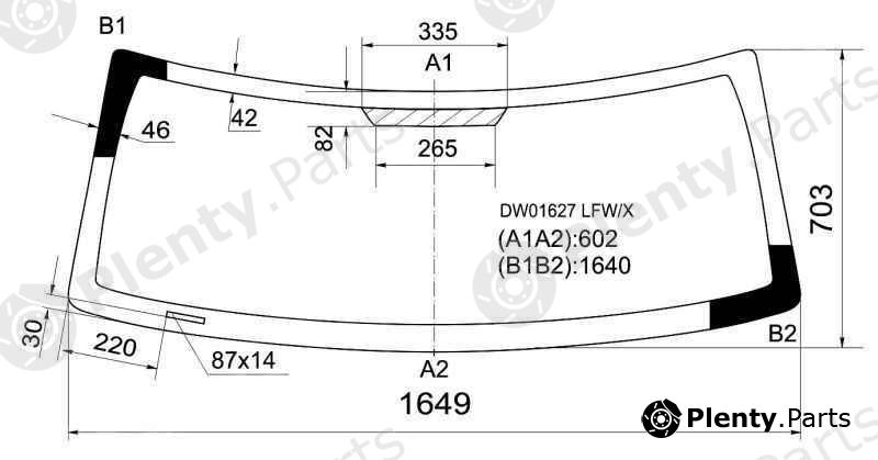  XYG part DW01627LFW/X (DW01627LFWX) Replacement part