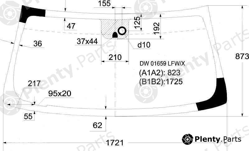  XYG part DW01659LFW/X (DW01659LFWX) Replacement part