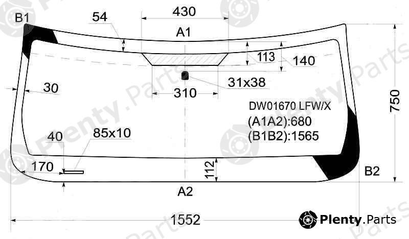  XYG part DW01670LFW/X (DW01670LFWX) Replacement part
