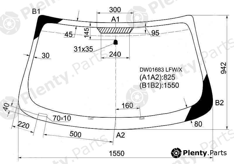  XYG part DW01683LFW/X (DW01683LFWX) Replacement part