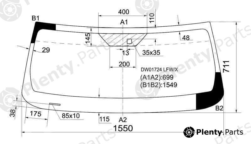  XYG part DW01724LFW/X (DW01724LFWX) Replacement part