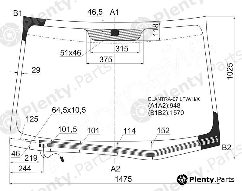  XYG part ELANTRA-07LFW/H/X (ELANTRA07LFWHX) Replacement part