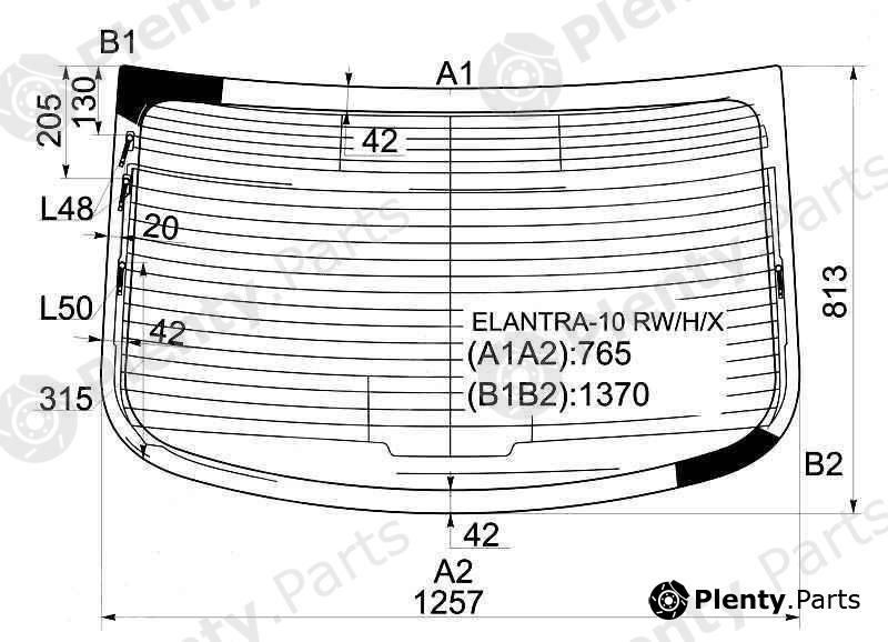  XYG part ELANTRA-10RW/H/X (ELANTRA10RWHX) Replacement part