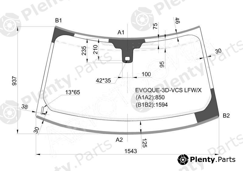  XYG part EVOQUE-3D-VCSLFW/X (EVOQUE3DVCSLFWX) Replacement part