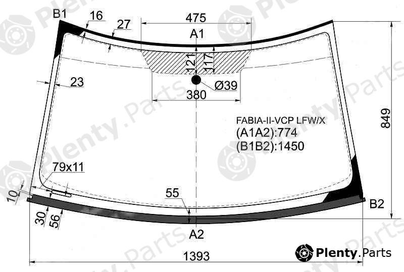  XYG part FABIA-II-VCPLFW/X (FABIAIIVCPLFWX) Replacement part