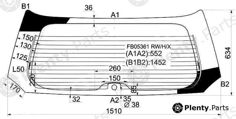  XYG part FB05361RW/H/X (FB05361RWHX) Replacement part