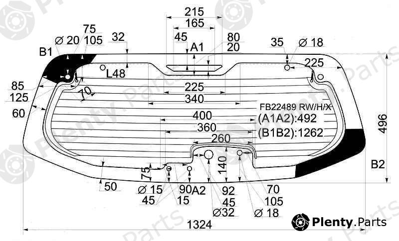  XYG part FB22489RW/H/X (FB22489RWHX) Replacement part