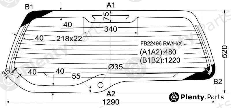  XYG part FB22496RW/H/X (FB22496RWHX) Replacement part