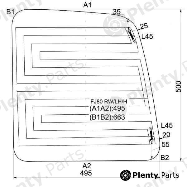  XYG part FJ80RW/LH/H (FJ80RWLHH) Replacement part
