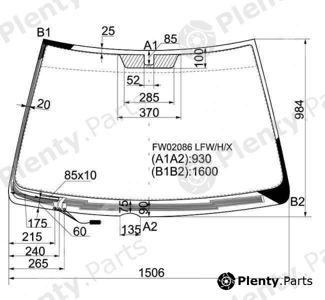  XYG part FW02086LFW/H/X (FW02086LFWHX) Replacement part