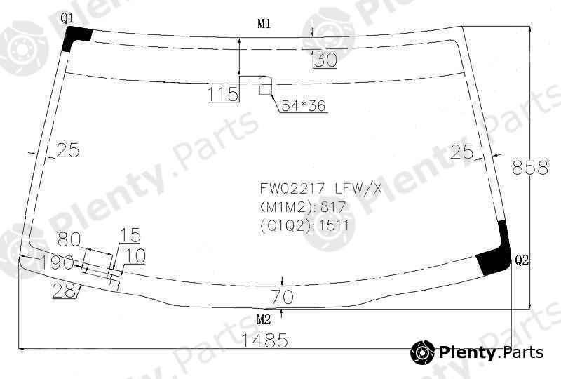  XYG part FW02217LFW/X (FW02217LFWX) Replacement part