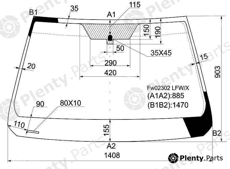  XYG part FW02302LFW/X (FW02302LFWX) Replacement part