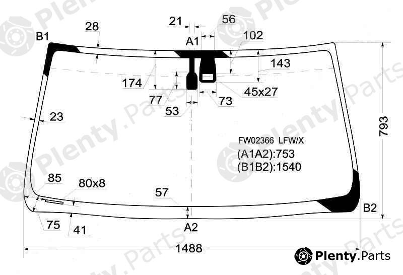  XYG part FW02366LFW/X (FW02366LFWX) Replacement part