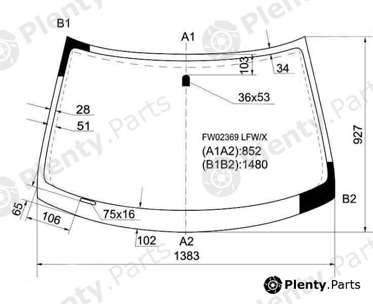  XYG part FW02369LFW/X (FW02369LFWX) Replacement part