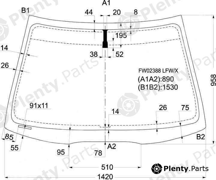  XYG part FW02388LFW/X (FW02388LFWX) Replacement part