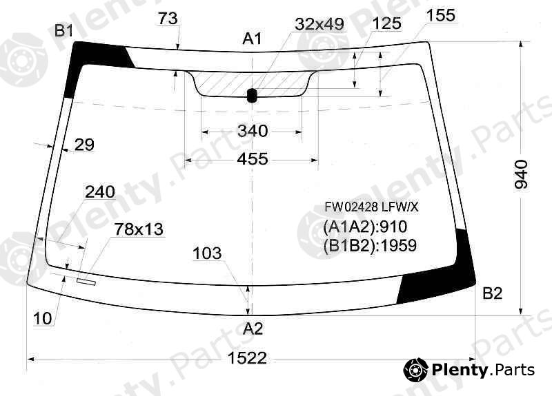 XYG part FW02428LFW/X (FW02428LFWX) Replacement part