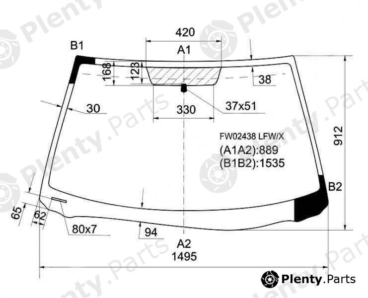  XYG part FW02438LFW/X (FW02438LFWX) Replacement part