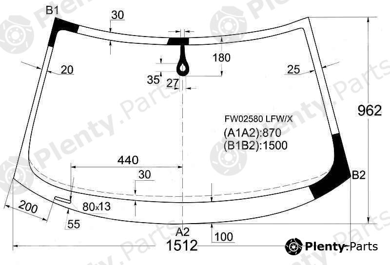  XYG part FW02580LFW/X (FW02580LFWX) Replacement part