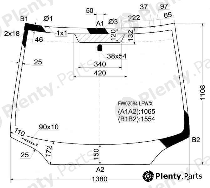  XYG part FW02584LFW/X (FW02584LFWX) Replacement part