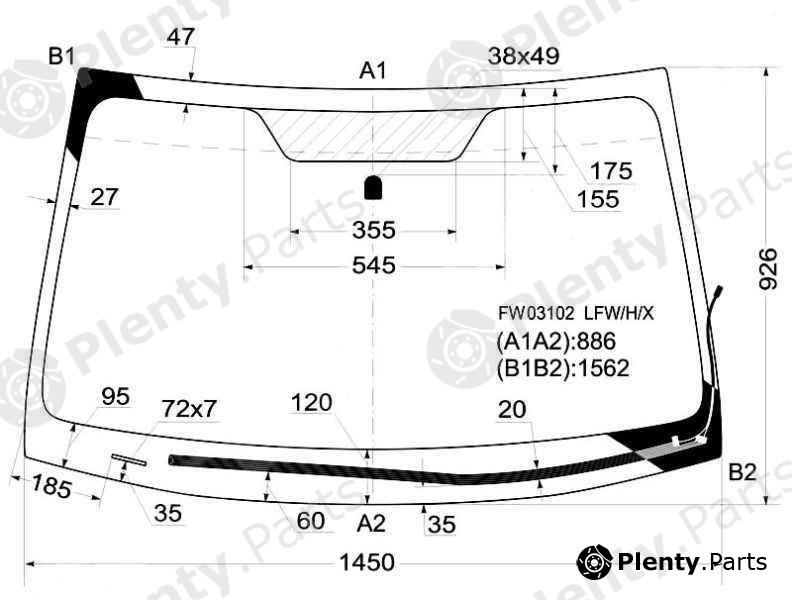  XYG part FW03102LFW/H/X (FW03102LFWHX) Replacement part