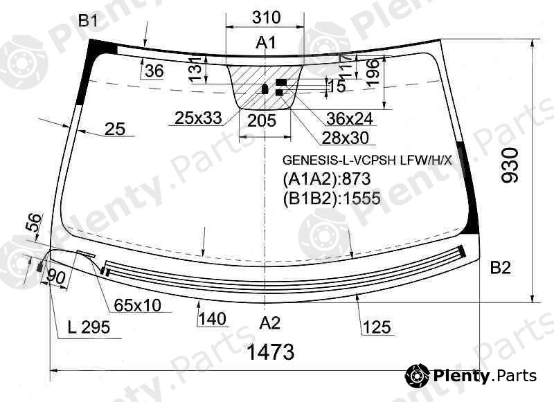  XYG part GENESIS-L-VCPSHLFW/H/X (GENESISLVCPSHLFWHX) Replacement part