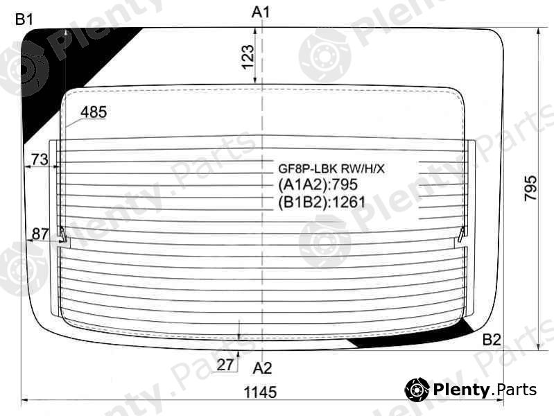  XYG part GF8P-LBKRW/H/X (GF8PLBKRWHX) Replacement part