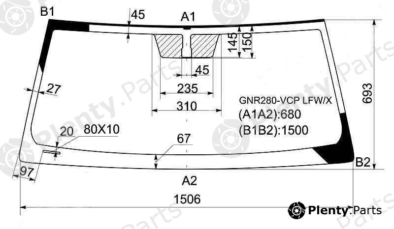  XYG part GNR280-VCPLFW/X (GNR280VCPLFWX) Replacement part