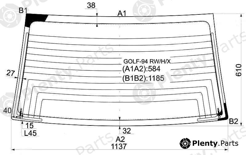  XYG part GOLF-94RW/H/X (GOLF94RWHX) Replacement part