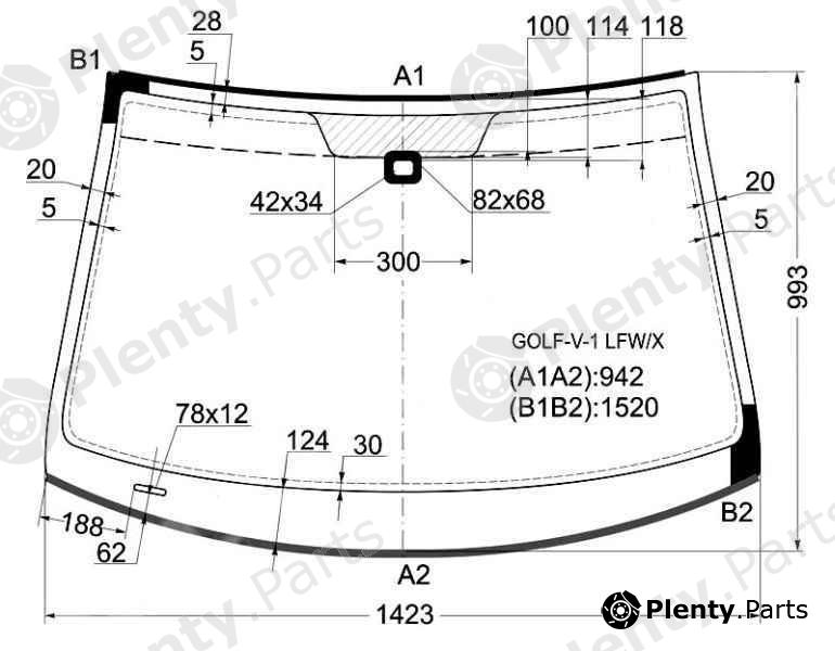  XYG part GOLF-V-1LFW/X (GOLFV1LFWX) Replacement part