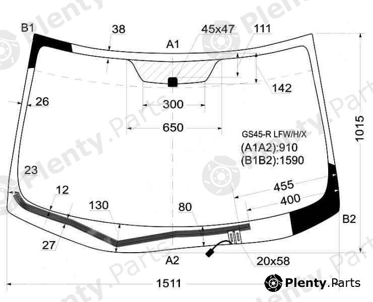  XYG part GS45-RLFW/H/X (GS45RLFWHX) Replacement part