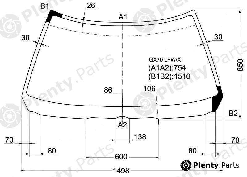  XYG part GX70LFW/X (GX70LFWX) Replacement part