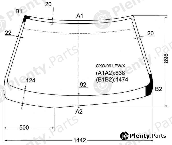  XYG part GXO-96LFW/X (GXO96LFWX) Replacement part