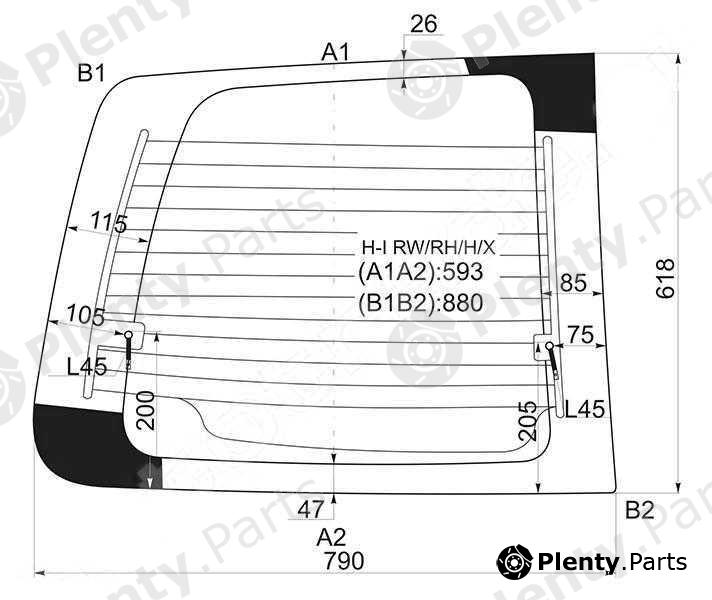  XYG part H-IRW/RH/H/X (HIRWRHHX) Replacement part
