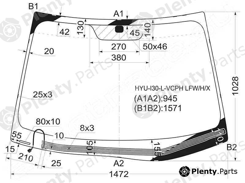  XYG part HYU-I30-L-VCPHLFW/H/X (HYUI30LVCPHLFWHX) Replacement part