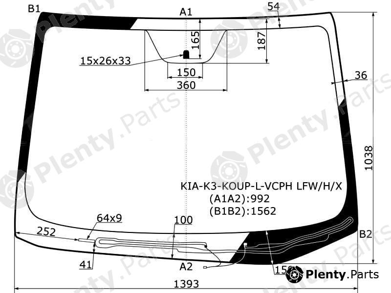  XYG part KIA-K3-KOUP-L-VCPHLFW/H/X (KIAK3KOUPLVCPHLFWHX) Replacement part