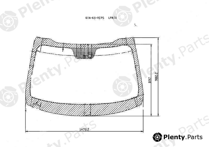  XYG part KIA-K5-VCPSLFW/X (KIAK5VCPSLFWX) Replacement part