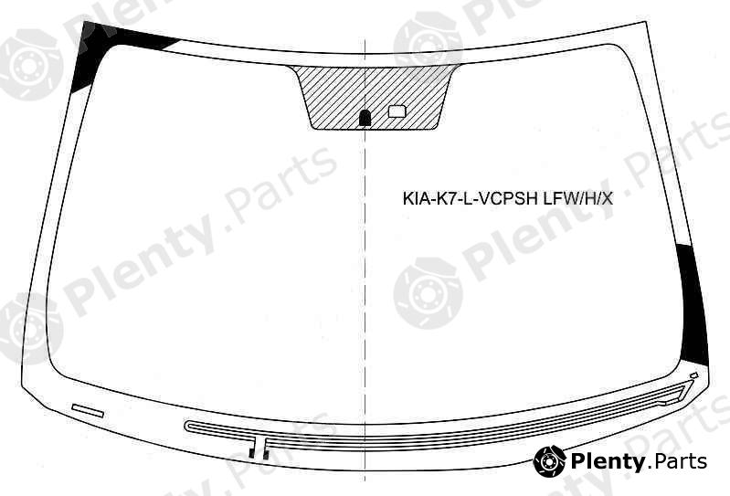  XYG part KIA-K7-L-VCPSHLFW/H/X (KIAK7LVCPSHLFWHX) Replacement part