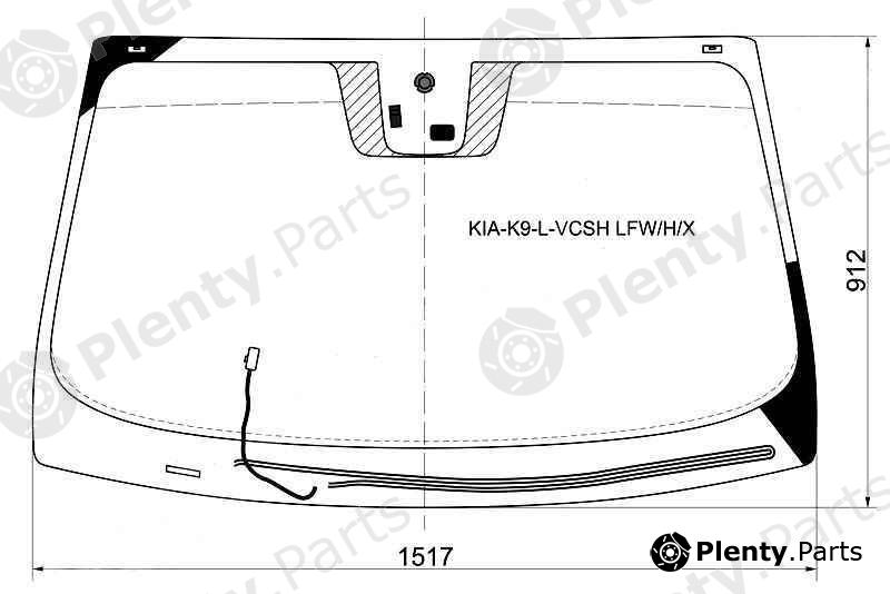  XYG part KIA-K9-L-VCSHLFW/H/X (KIAK9LVCSHLFWHX) Replacement part