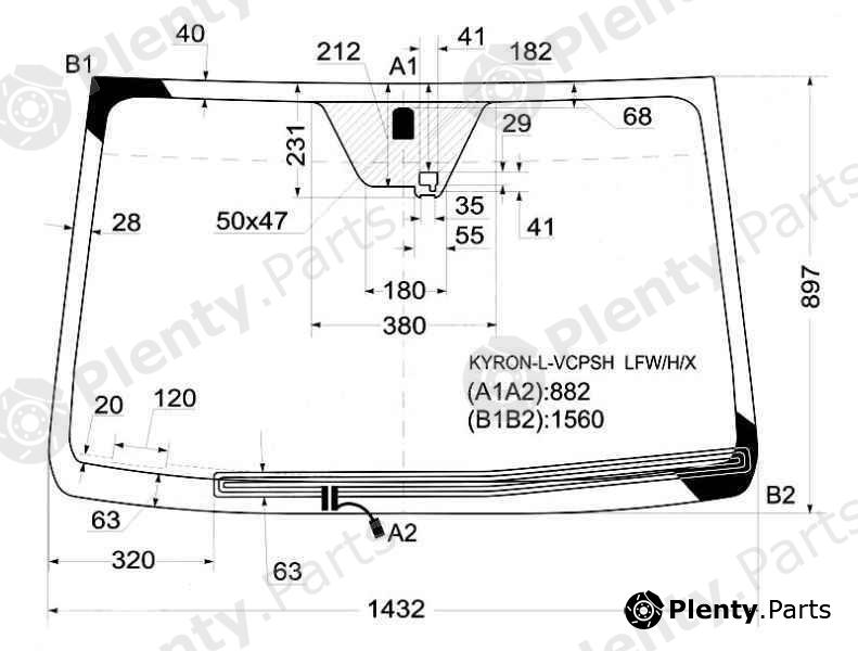  XYG part KYRON-L-VCPSHLFW/H/X (KYRONLVCPSHLFWHX) Replacement part