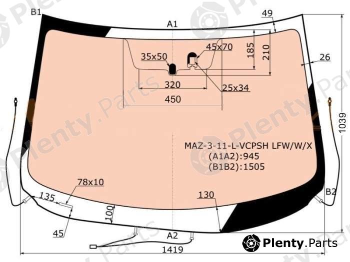  XYG part MAZ-3-11-L-VCPSHLFW/W/X (MAZ311LVCPSHLFWWX) Replacement part