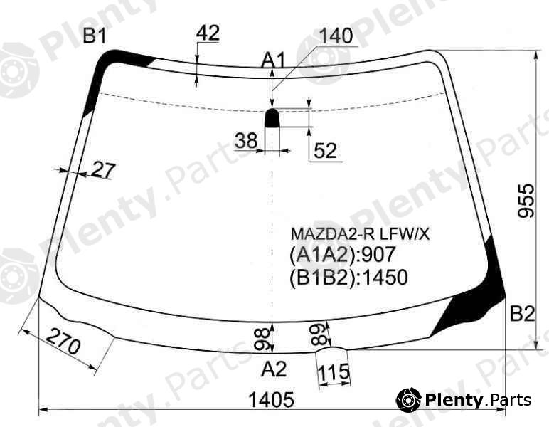  XYG part MAZDA2-RLFW/X (MAZDA2RLFWX) Replacement part