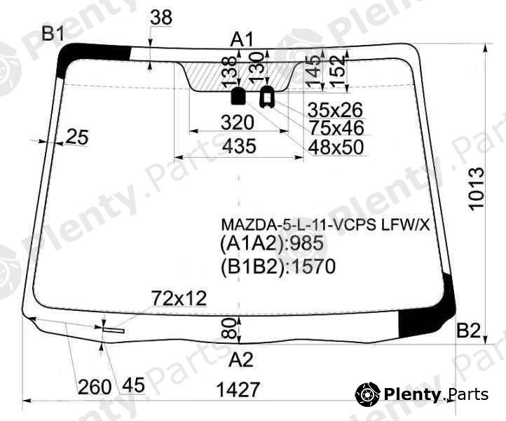  XYG part MAZDA-5-L-11-VCPSLFW/X (MAZDA5L11VCPSLFWX) Replacement part