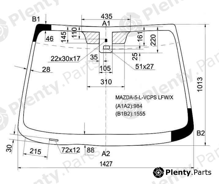  XYG part MAZDA-5-L-VCPSLFW/X (MAZDA5LVCPSLFWX) Replacement part